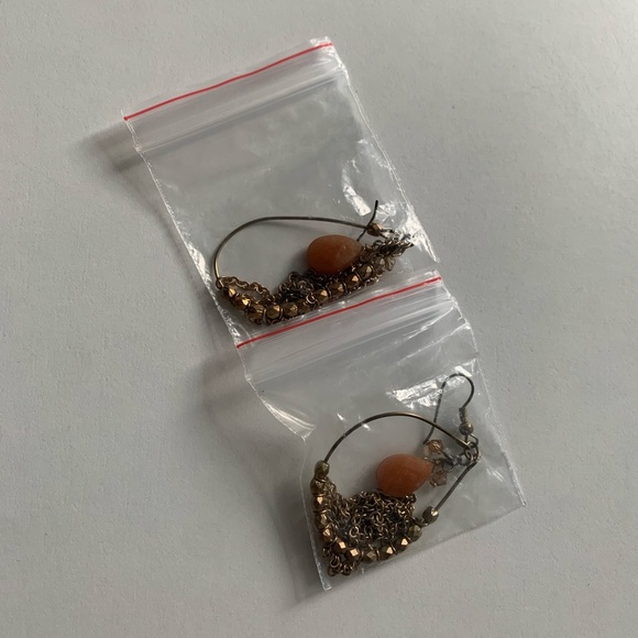 Bohemian Dangling Earrings with Stainless Steel Stem - Picture 2 of 2